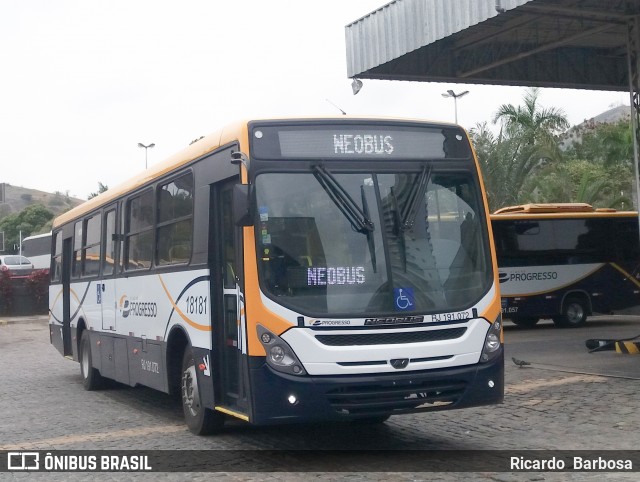 Viação Progresso 18181 na cidade de Três Rios, Rio de Janeiro, Brasil, por Ricardo  Barbosa. ID da foto: 6116779.