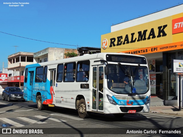 Expresso Lorenzutti 616 na cidade de Guarapari, Espírito Santo, Brasil, por Antonio Carlos Fernandes. ID da foto: 6115674.