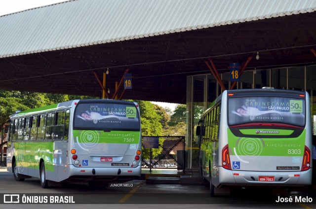 Viação Garcia 8303 na cidade de Maringá, Paraná, Brasil, por José Melo. ID da foto: 6116415.