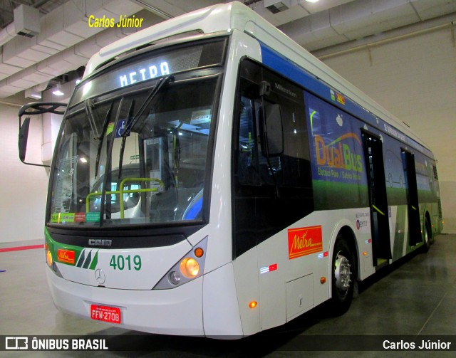 Metra - Sistema Metropolitano de Transporte 4019 na cidade de São Paulo, São Paulo, Brasil, por Carlos Júnior. ID da foto: 6116452.