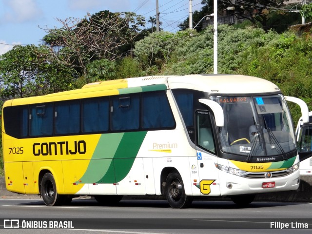 Empresa Gontijo de Transportes 7025 na cidade de Salvador, Bahia, Brasil, por Filipe Lima. Número da foto: #6115876.