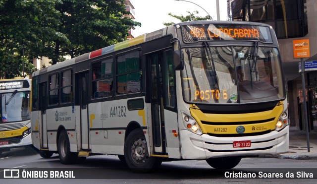 Real Auto Ônibus A41282 na cidade de Rio de Janeiro, Rio de Janeiro, Brasil, por Cristiano Soares da Silva. ID da foto: 6115786.