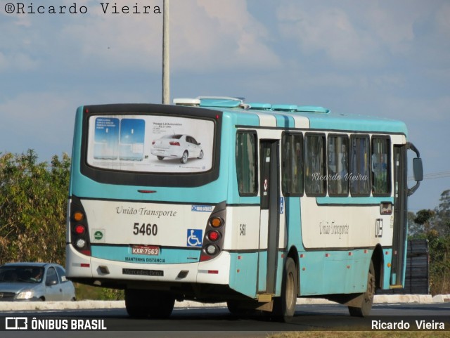 UTB - União Transporte Brasília 5460 na cidade de Santa Maria, Distrito Federal, Brasil, por Ricardo Vieira. ID da foto: 6116970.