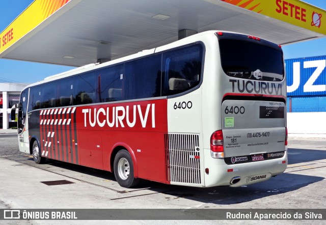 Tucuruvi Transportes e Turismo 6400 na cidade de Suzano, São Paulo, Brasil, por Rudnei Aparecido da Silva. ID da foto: 6118448.