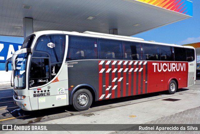 Tucuruvi Transportes e Turismo 6400 na cidade de Suzano, São Paulo, Brasil, por Rudnei Aparecido da Silva. ID da foto: 6118439.