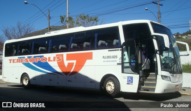 Viação Teresópolis RJ 203.025 na cidade de Teresópolis, Rio de Janeiro, Brasil, por Paulo  Junior. Número da foto: #6117370.