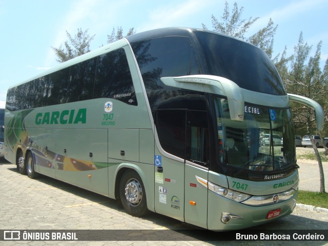 Viação Garcia 7047 na cidade de Florianópolis, Santa Catarina, Brasil, por Bruno Barbosa Cordeiro. Número da foto: #6117380.