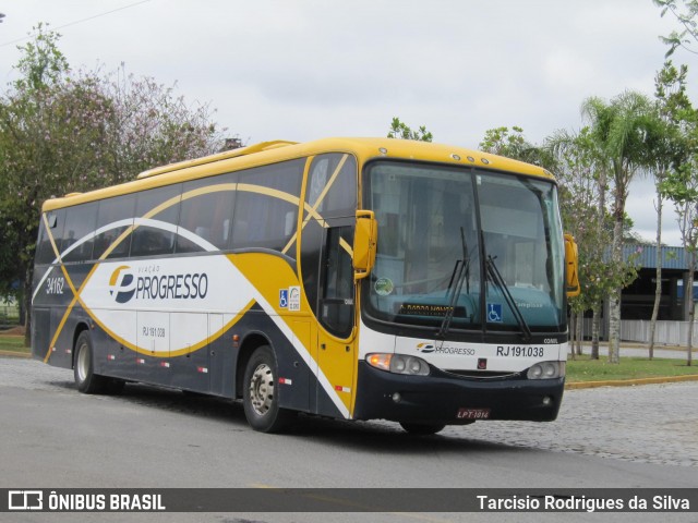 Viação Progresso RJ 191.038 na cidade de Juiz de Fora, Minas Gerais, Brasil, por Tarcisio Rodrigues da Silva. ID da foto: 6117858.