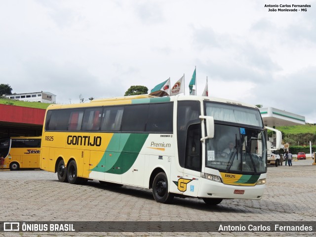 Empresa Gontijo de Transportes 11825 na cidade de João Monlevade, Minas Gerais, Brasil, por Antonio Carlos Fernandes. ID da foto: 6119471.