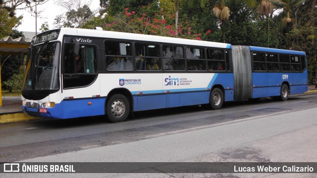 Transol Transportes Coletivos 0199 na cidade de Florianópolis, Santa Catarina, Brasil, por Lucas Weber Calizario. ID da foto: 6120944.