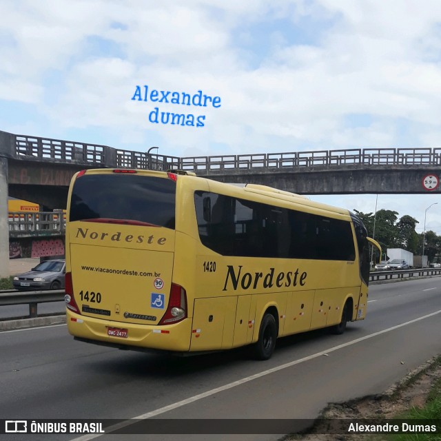 Viação Nordeste 1420 na cidade de Bayeux, Paraíba, Brasil, por Alexandre Dumas. ID da foto: 6120976.