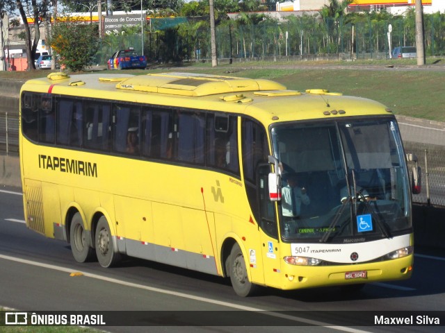 Viação Itapemirim 5047 na cidade de Resende, Rio de Janeiro, Brasil, por Maxwel Silva. ID da foto: 6121333.