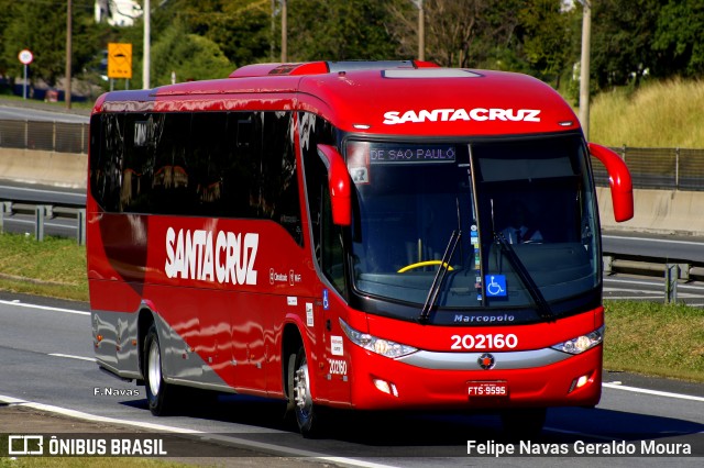 Viação Santa Cruz 202160 na cidade de Jundiaí, São Paulo, Brasil, por Felipe Navas Geraldo Moura . Número da foto: #6122129.