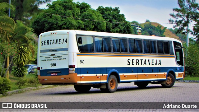 Viação Sertaneja 580 na cidade de Três Rios, Rio de Janeiro, Brasil, por Adriano Duarte. ID da foto: 6122809.