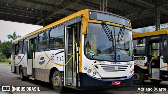 Viação Progresso 11115 na cidade de Três Rios, Rio de Janeiro, Brasil, por Adriano Duarte. ID da foto: 6122811.