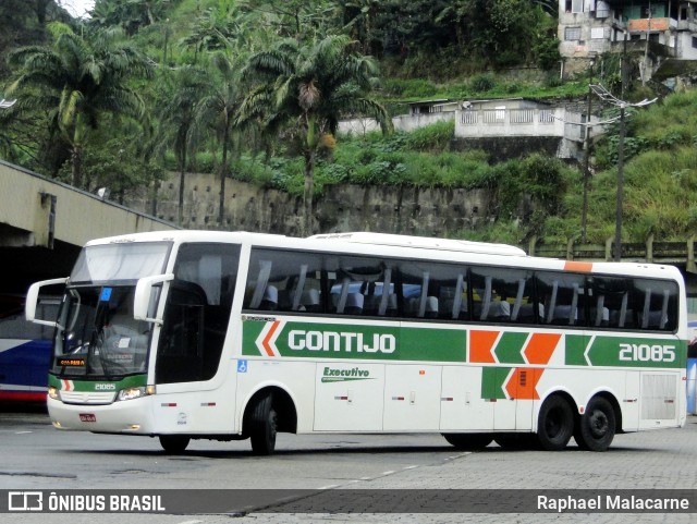 Empresa Gontijo de Transportes 21085 na cidade de Santos, São Paulo, Brasil, por Raphael Malacarne. ID da foto: 6124568.