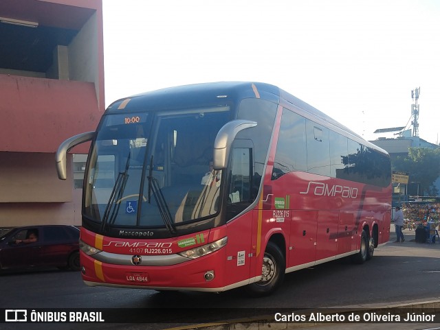 Viação Sampaio 4107 na cidade de Rio de Janeiro, Rio de Janeiro, Brasil, por Carlos Alberto de Oliveira Júnior. Número da foto: #6124155.