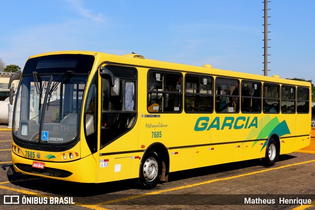 Viação Garcia 7685 na cidade de Londrina, Paraná, Brasil, por Matheus Henrique. Número da foto: #6124235.
