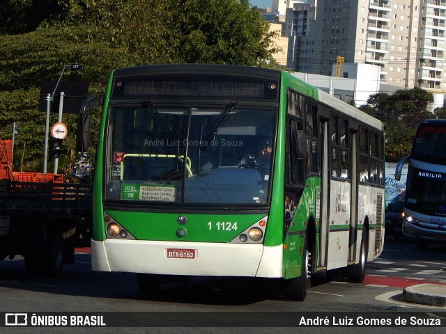 Viação Santa Brígida 1 1124 na cidade de São Paulo, São Paulo, Brasil, por André Luiz Gomes de Souza. ID da foto: 6125608.