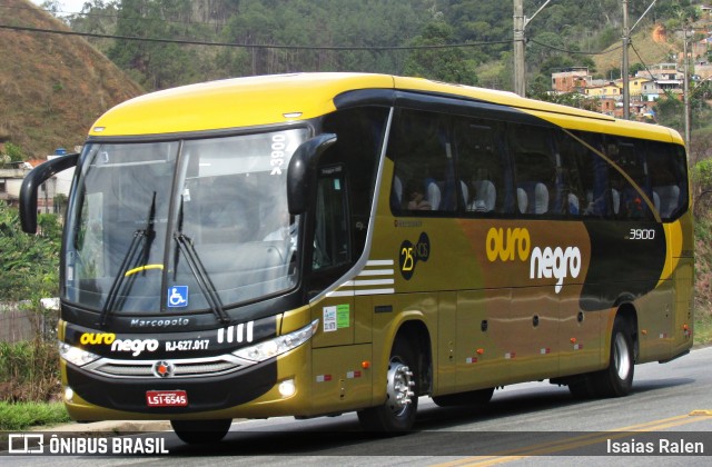 Ouro Negro Transportes e Turismo 3900 na cidade de Santos Dumont, Minas Gerais, Brasil, por Isaias Ralen. Número da foto: #6125732.