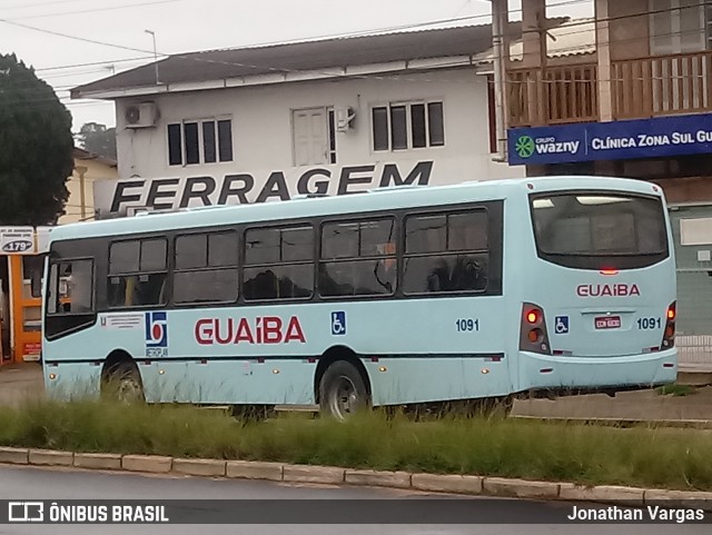 Expresso Rio Guaíba 1091 na cidade de Guaíba, Rio Grande do Sul, Brasil, por Jonathan Vargas. Número da foto: #6124987.