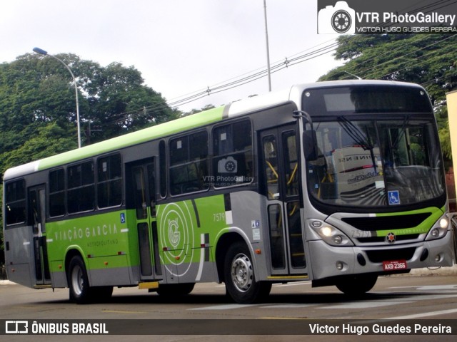 Viação Garcia 7579 na cidade de Maringá, Paraná, Brasil, por Victor Hugo Guedes Pereira. ID da foto: 6124742.