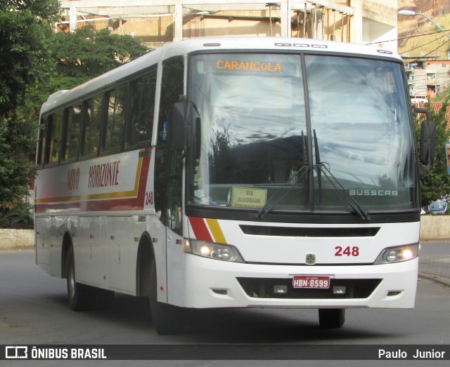 Viação Novo Horizonte 248 na cidade de Carangola, Minas Gerais, Brasil, por Paulo  Junior. ID da foto: 6124875.