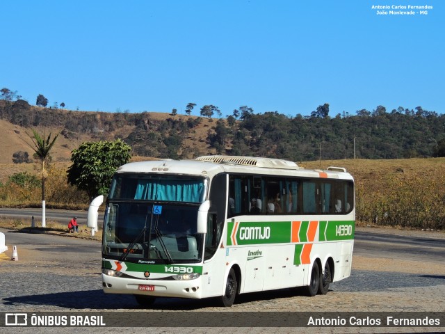 Empresa Gontijo de Transportes 14330 na cidade de João Monlevade, Minas Gerais, Brasil, por Antonio Carlos Fernandes. Número da foto: #6126877.