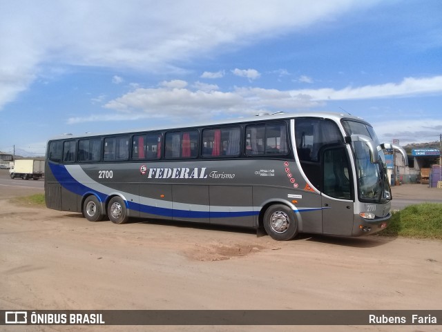 Federal Turismo 2700 na cidade de Conselheiro Lafaiete, Minas Gerais, Brasil, por Rubens  Faria. Número da foto: #6126243.