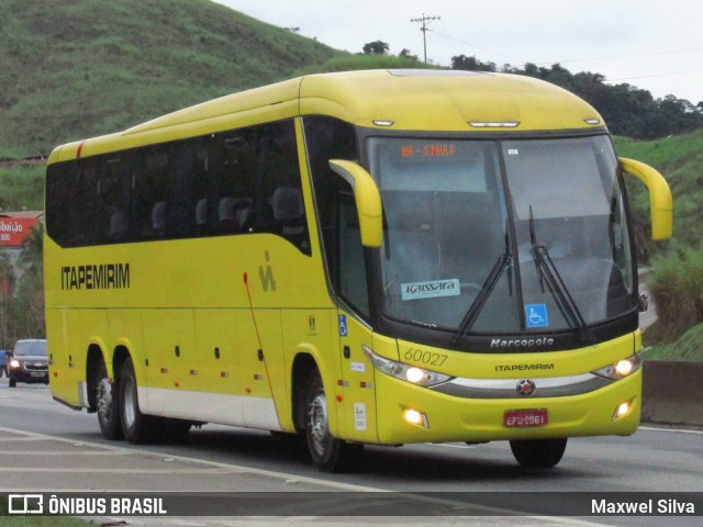 Viação Itapemirim 60027 na cidade de Barra Mansa, Rio de Janeiro, Brasil, por Maxwel Silva. Número da foto: #6127171.