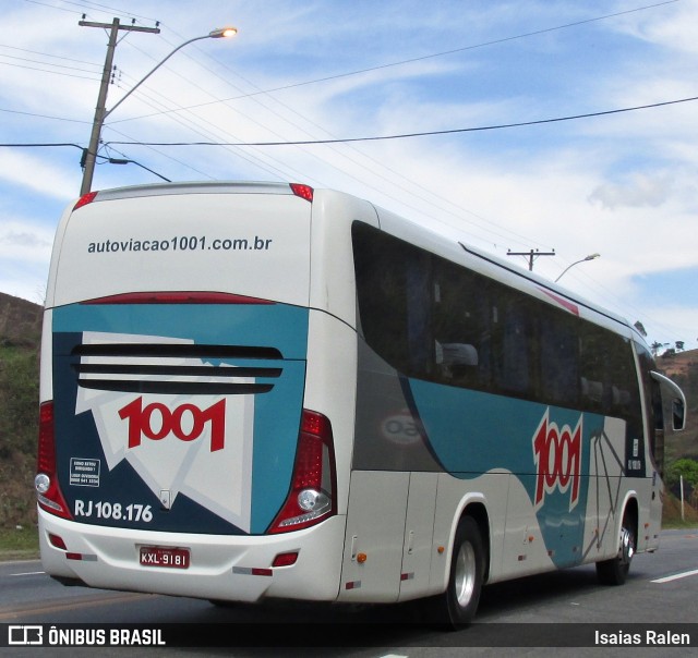 Auto Viação 1001 RJ 108.176 na cidade de Santos Dumont, Minas Gerais, Brasil, por Isaias Ralen. ID da foto: 6127539.