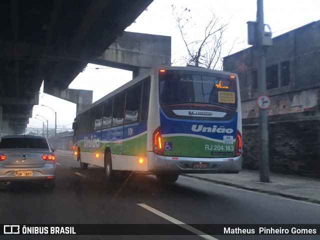 Viação União RJ 204.183 na cidade de Brasil, por Matheus  Pinheiro Gomes. Número da foto: #6126287.