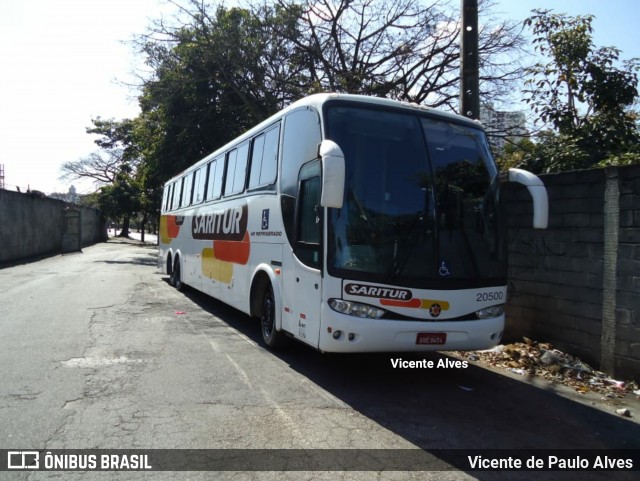 Saritur - Santa Rita Transporte Urbano e Rodoviário 20500 na cidade de Belo Horizonte, Minas Gerais, Brasil, por Vicente de Paulo Alves. ID da foto: 6127639.