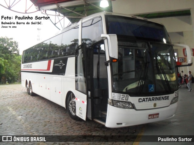 Auto Viação Catarinense 2620 na cidade de Joinville, Santa Catarina, Brasil, por Paulinho Sartor. ID da foto: 6128592.