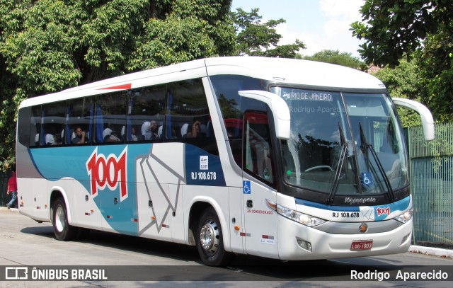 Auto Viação 1001 RJ 108.678 na cidade de São Paulo, São Paulo, Brasil, por Rodrigo  Aparecido. ID da foto: 6128911.