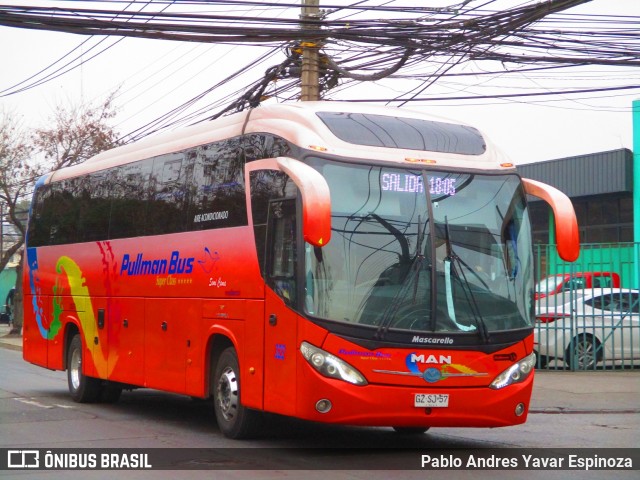 Pullman Bus 322 na cidade de Estación Central, Santiago, Metropolitana de Santiago, Chile, por Pablo Andres Yavar Espinoza. ID da foto: 6128593.