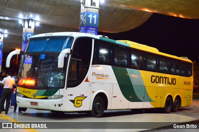 Empresa Gontijo de Transportes 16045 na cidade de Uberlândia, Minas Gerais, Brasil, por Gean Brito. ID da foto: 6129219.