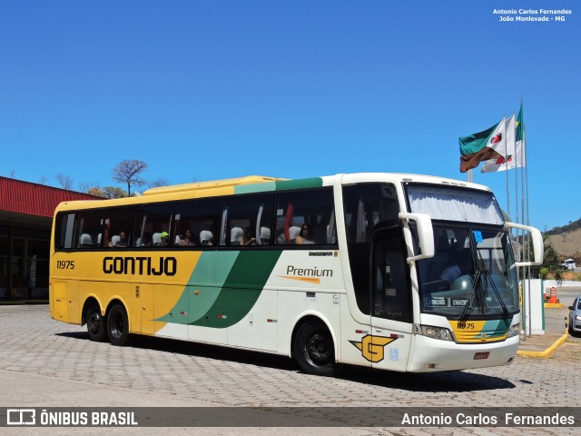 Empresa Gontijo de Transportes 11975 na cidade de João Monlevade, Minas Gerais, Brasil, por Antonio Carlos Fernandes. ID da foto: 6128879.