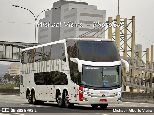 Auto Viação Catarinense 3511 na cidade de Barueri, São Paulo, Brasil, por Michael  Alberto Vieira. Número da foto: #6129551.