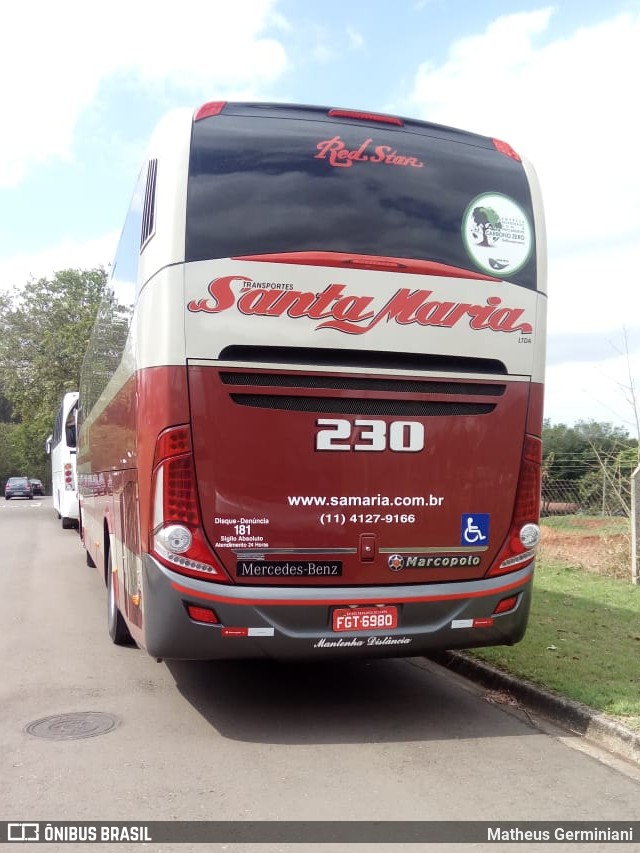 Santa Maria Fretamento e Turismo > Transportes Santa Maria(SP) 230 na cidade de Piracicaba, São Paulo, Brasil, por Matheus Germiniani. Número da foto: #6130562.