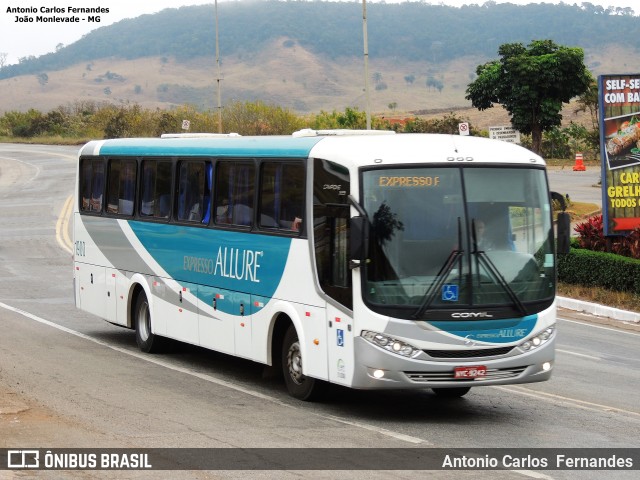 Expresso Allure 1900 na cidade de João Monlevade, Minas Gerais, Brasil, por Antonio Carlos Fernandes. ID da foto: 6130831.