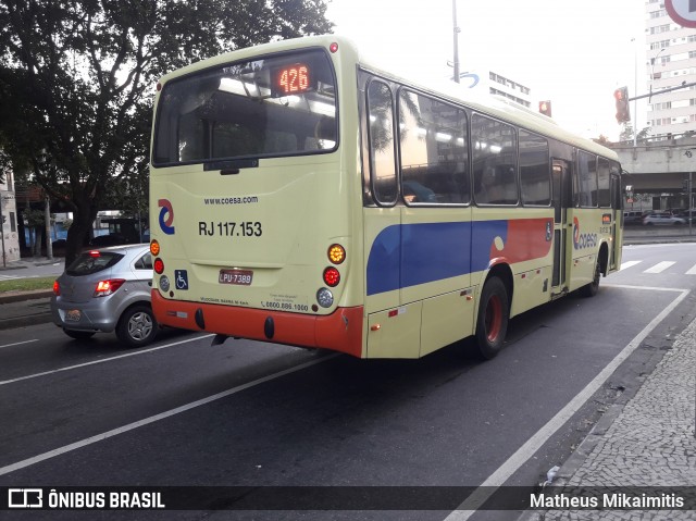 Coesa Transportes RJ 117.153 na cidade de Rio de Janeiro, Rio de Janeiro, Brasil, por Matheus Mikaimitis . Número da foto: #6085029.