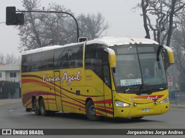 Buses Linea Azul 468 na cidade de Brasil, por Jorgeandres Jorge Andres. ID da foto: 6085037.