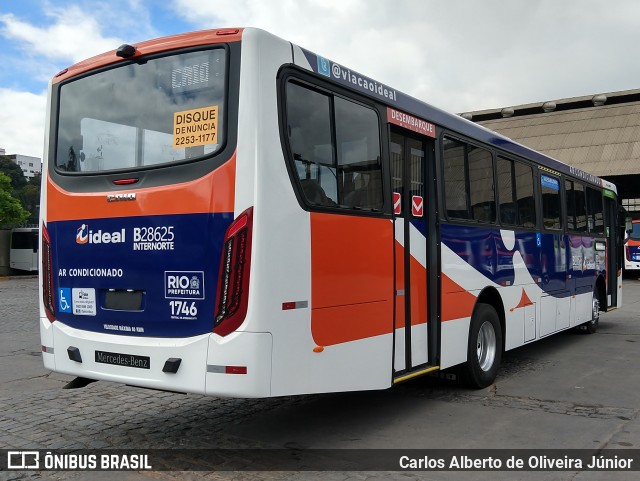 Viação Ideal B28625 na cidade de Rio de Janeiro, Rio de Janeiro, Brasil, por Carlos Alberto de Oliveira Júnior. ID da foto: 6133468.