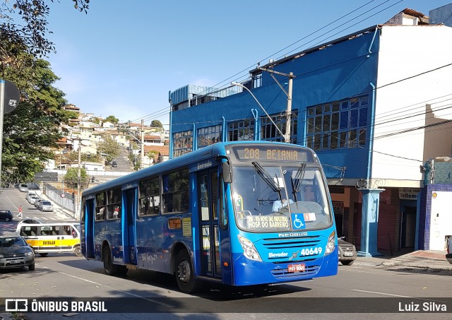 Viação Euclásio 40649 na cidade de Belo Horizonte, Minas Gerais, Brasil, por Luiz Silva. ID da foto: 6133992.