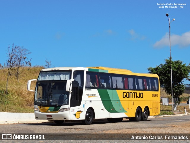 Empresa Gontijo de Transportes 11985 na cidade de João Monlevade, Minas Gerais, Brasil, por Antonio Carlos Fernandes. ID da foto: 6132229.