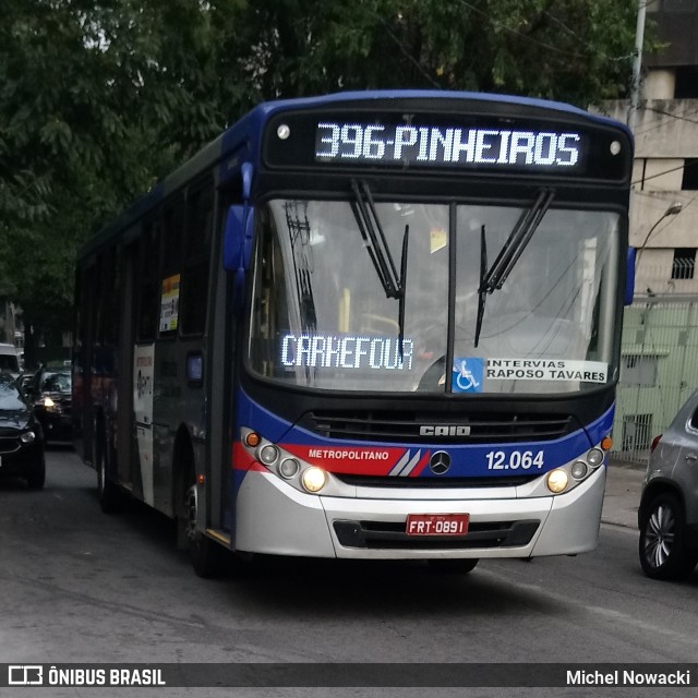 Auto Viação Bragança Metropolitana > Viação Raposo Tavares 12.064 na cidade de São Paulo, São Paulo, Brasil, por Michel Nowacki. Número da foto: #6135578.