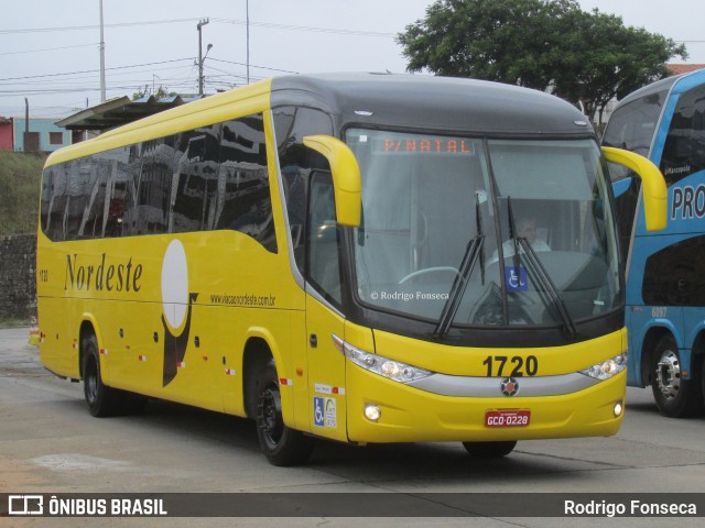 Viação Nordeste 1720 na cidade de Natal, Rio Grande do Norte, Brasil, por Rodrigo Fonseca. ID da foto: 6135179.