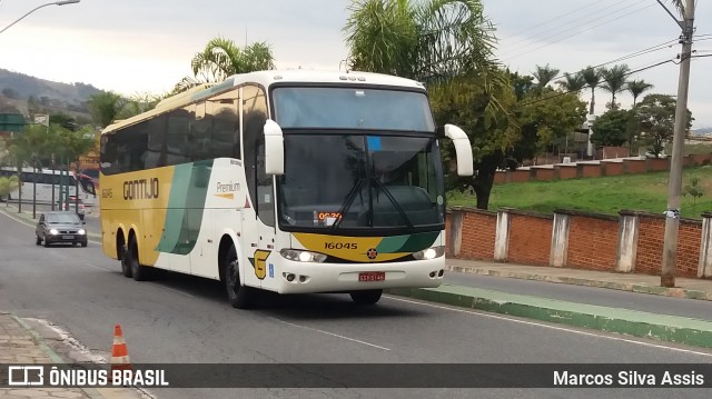 Empresa Gontijo de Transportes 16045 na cidade de Campo Belo, Minas Gerais, Brasil, por Marcos Silva Assis. ID da foto: 6135522.