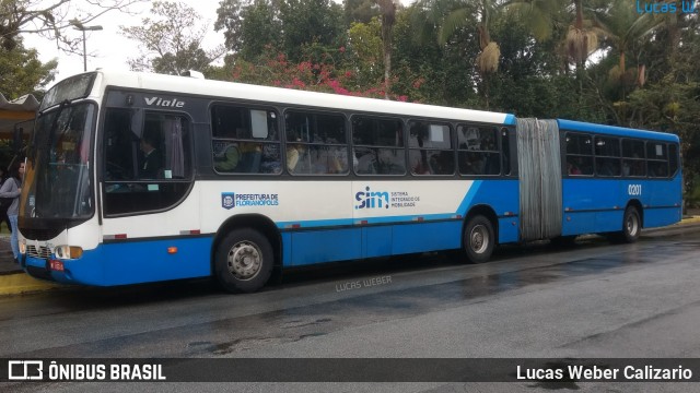 Transol Transportes Coletivos 0201 na cidade de Florianópolis, Santa Catarina, Brasil, por Lucas Weber Calizario. Número da foto: #6085921.
